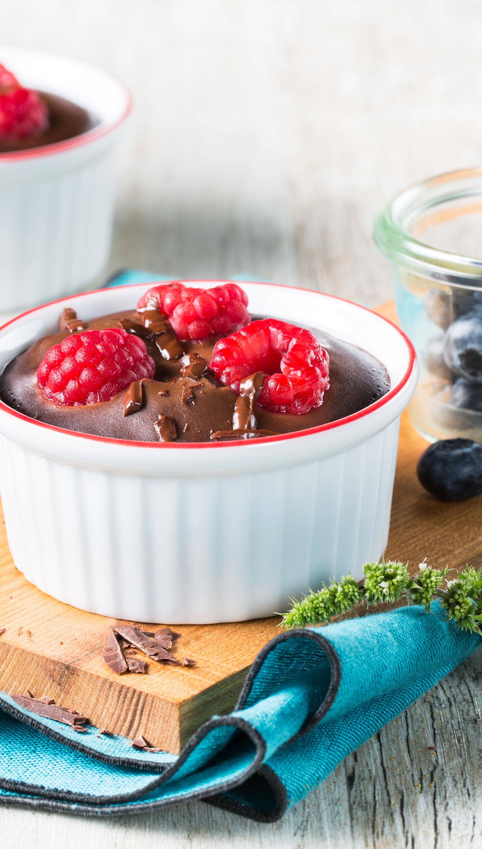 Fondants de chocolate preto e framboesa - Receita Easy fry Silence XL / Essential XL | Moulinex