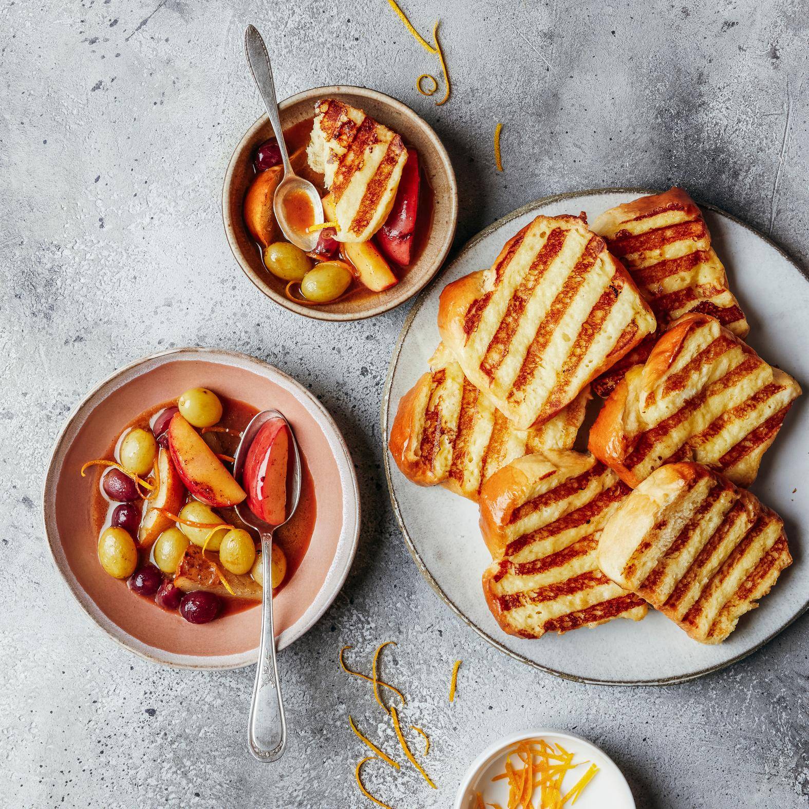 Brioche com frutas de outono assadas - Receita OptiGrill 2in1 | Moulinex