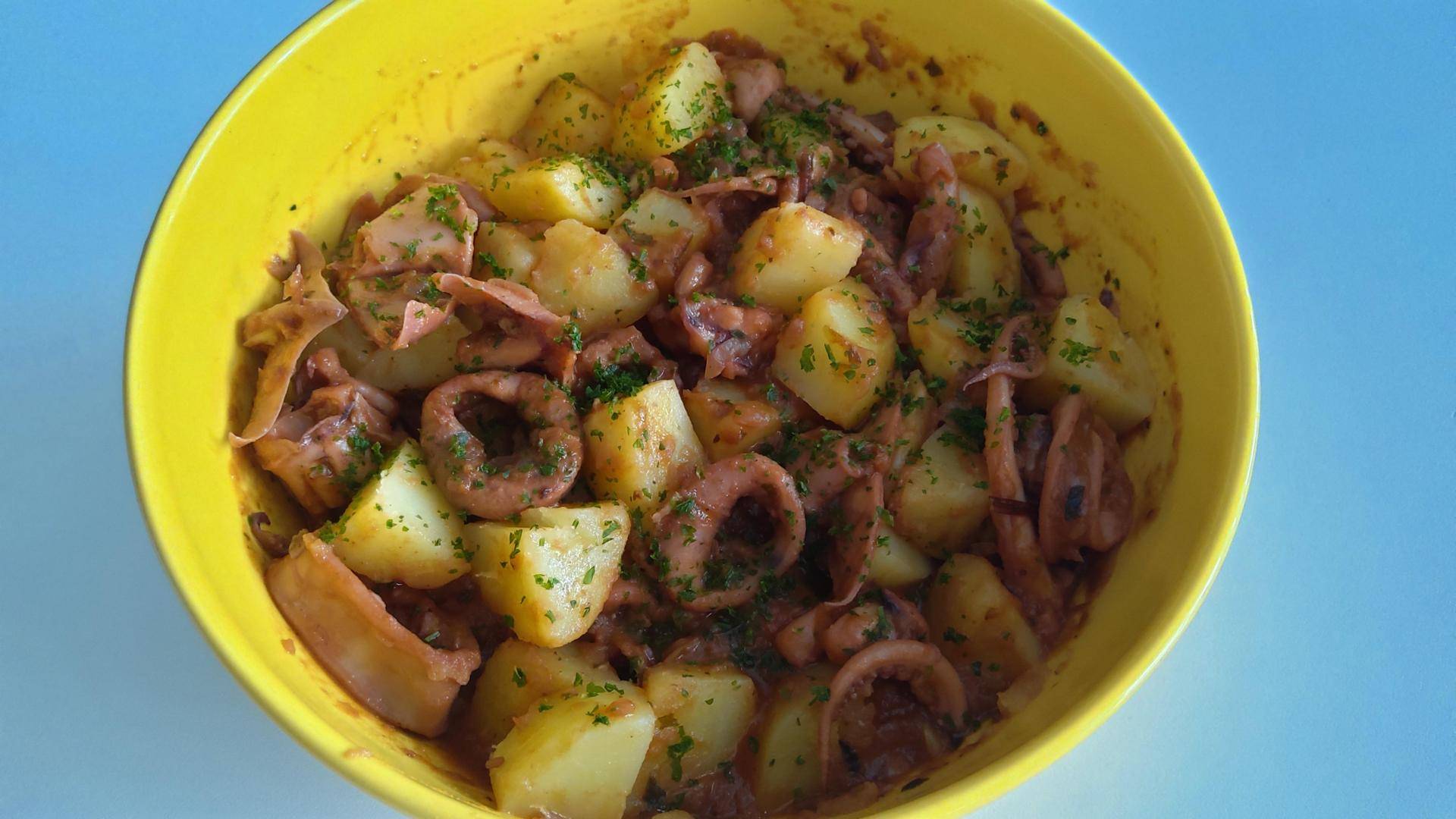 Lulas guisadas com batatas - Receita Companion Connect XL | Moulinex