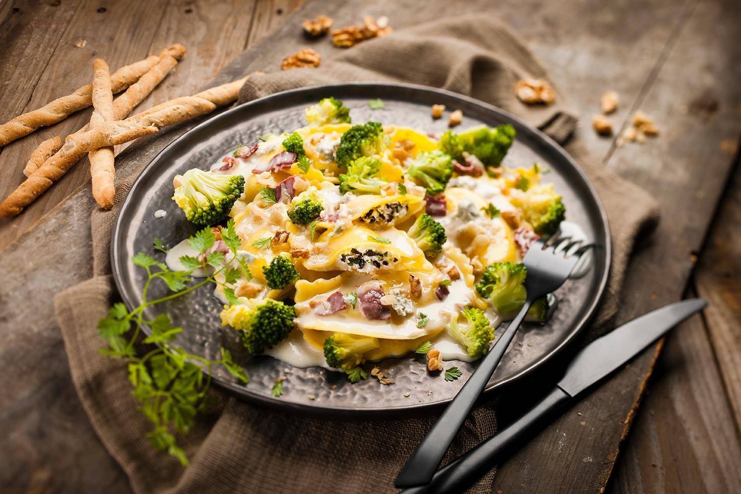 Ravioli de nozes e gorgonzola - Receita Cookeo | Moulinex