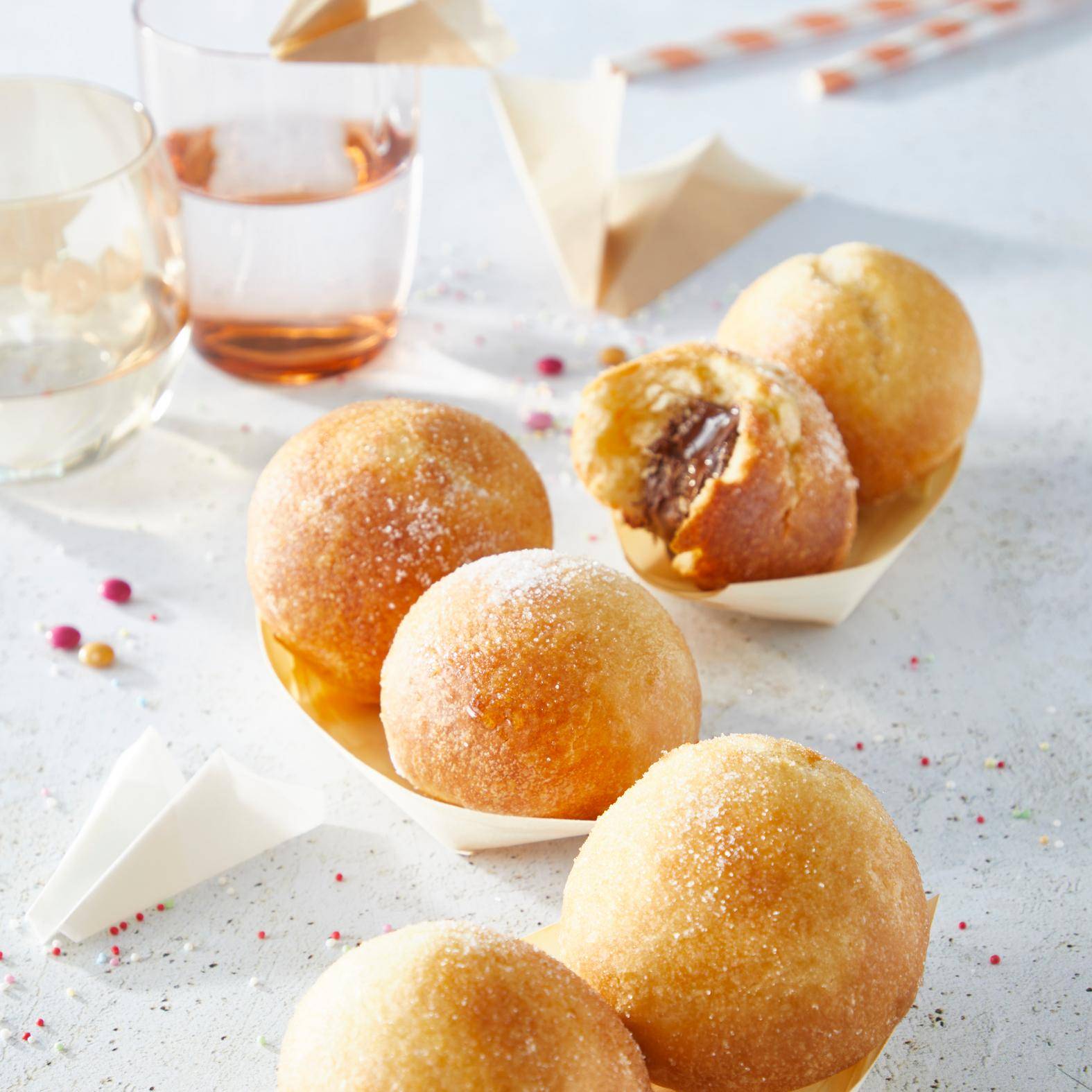 Mini bolinhas de Berlim - Receita EASY FRY GRILL & STEAM 3 in 1 | Moulinex