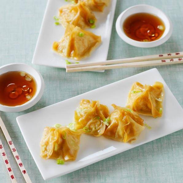 Wontons de camarão cozidos a vapor - Receita Companion | Moulinex