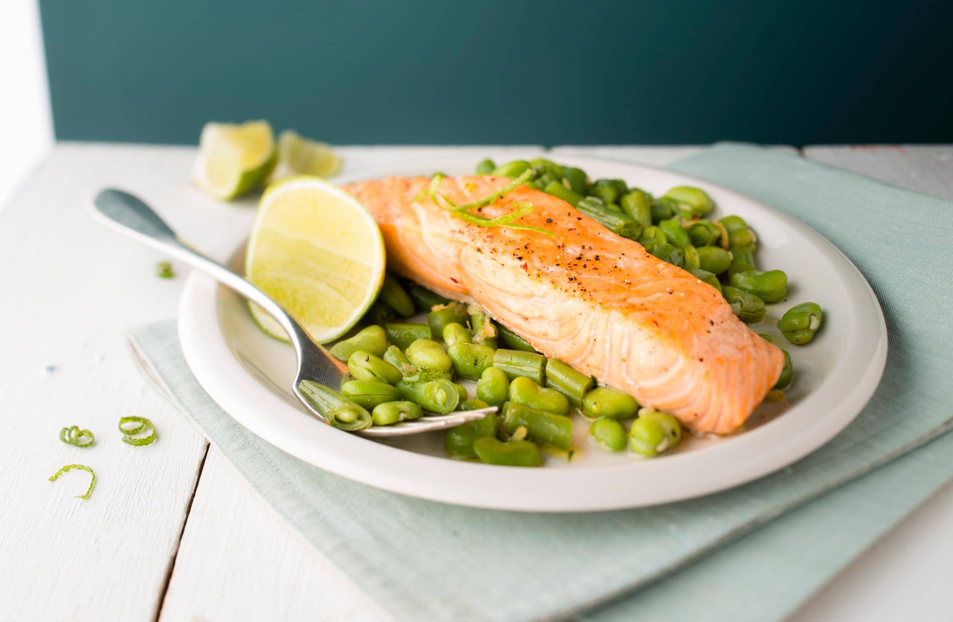 Salmão gengibre e favas - Receita undefined | Moulinex