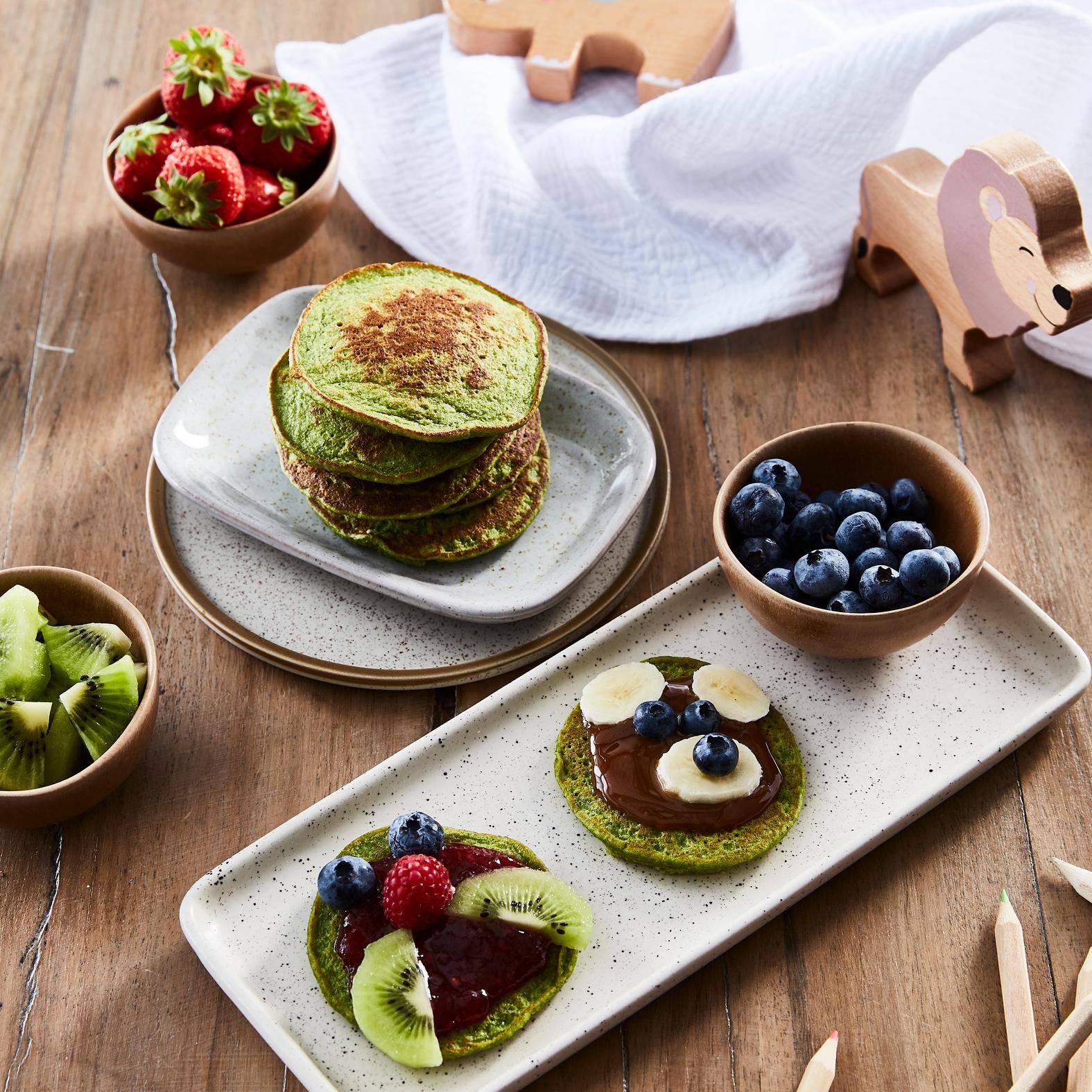 Panquecas energéticas com banana e espinafres - Receita Blend up | Moulinex