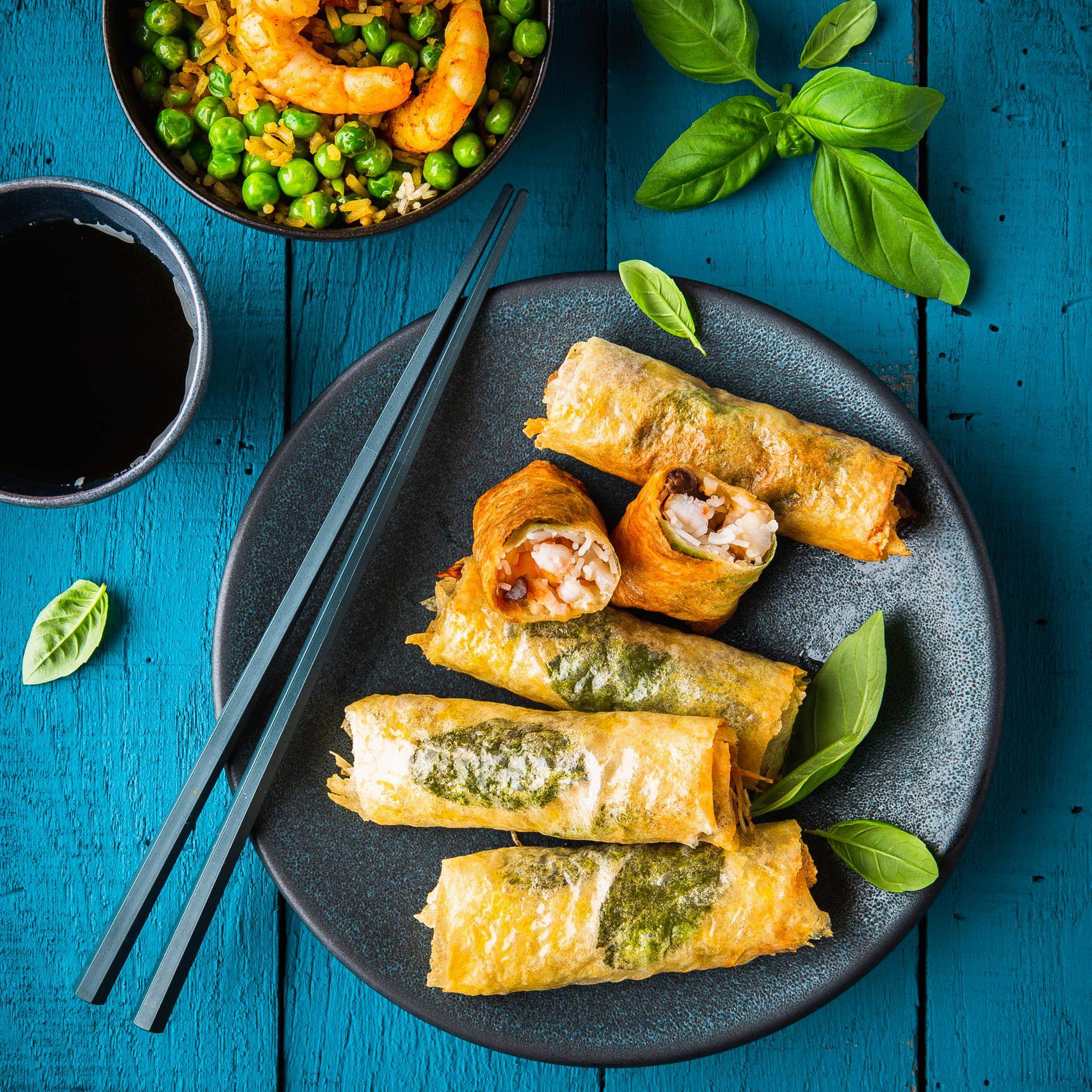Rolinhos de primavera com camarão - Receita Cookeo | Moulinex