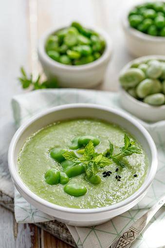 Creme aveludado de favas e feijão branco - Receita Perfectmix Cook | Moulinex