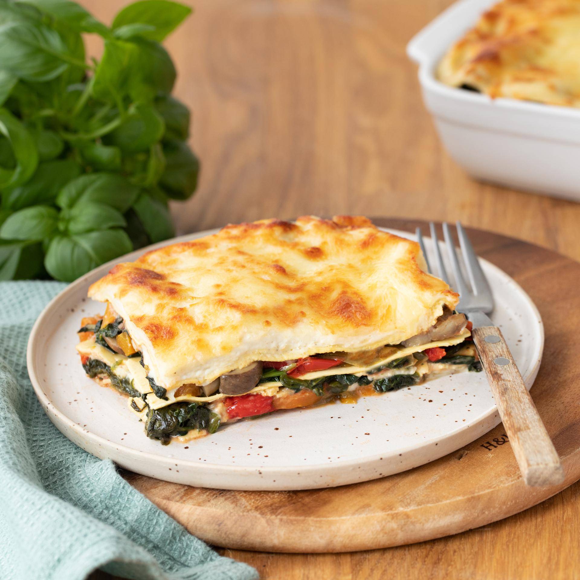 Lasanha vegetariana com legumes - Receita EASY FRY OVEN & GRILL 9 in 1 | Moulinex