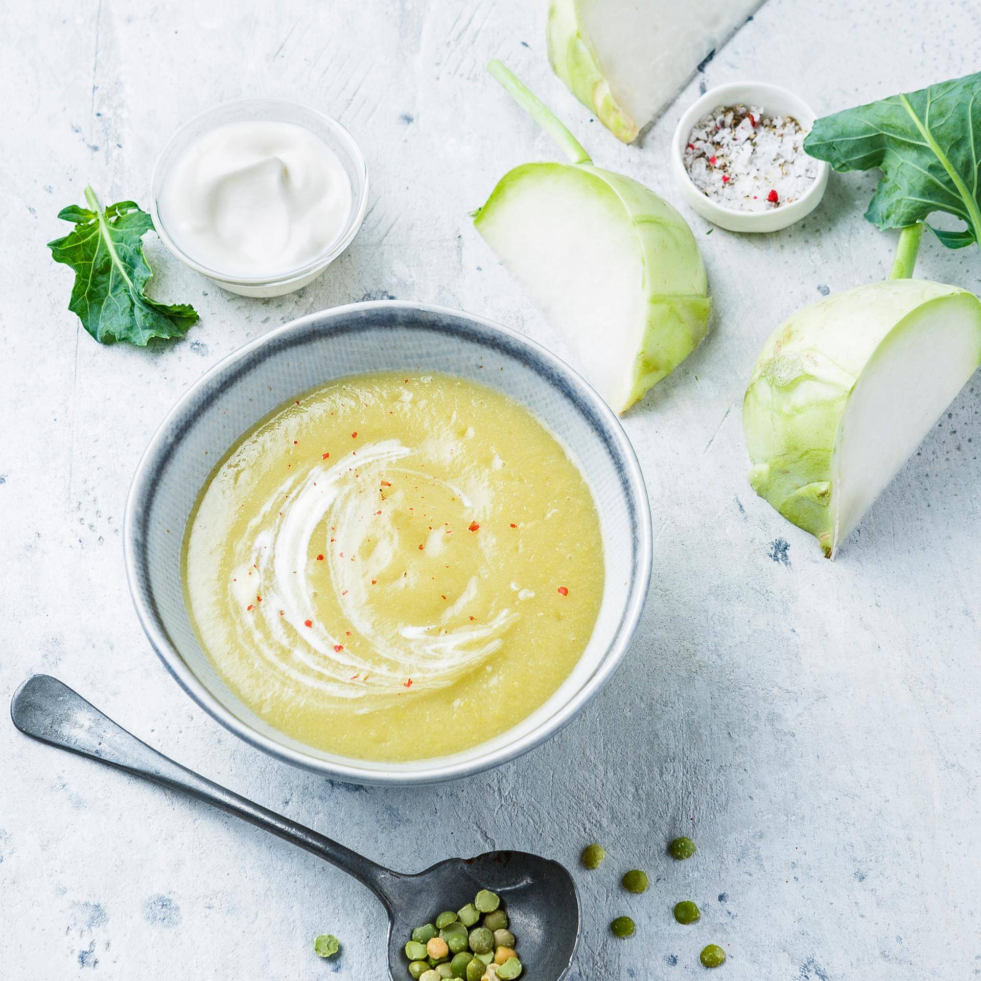 Creme de couve-rábano e ervilhas - Receita Cookeo | Moulinex