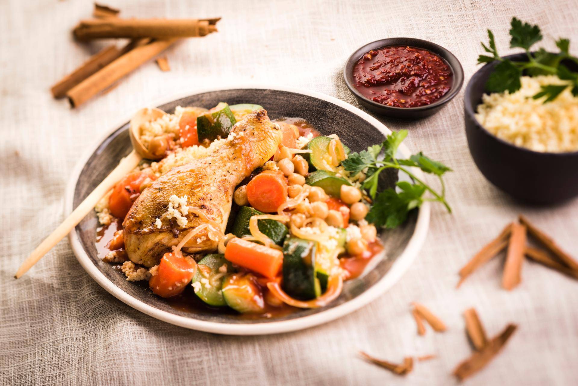 Cuscuz com frango e curgete - Receita Cookeo | Moulinex
