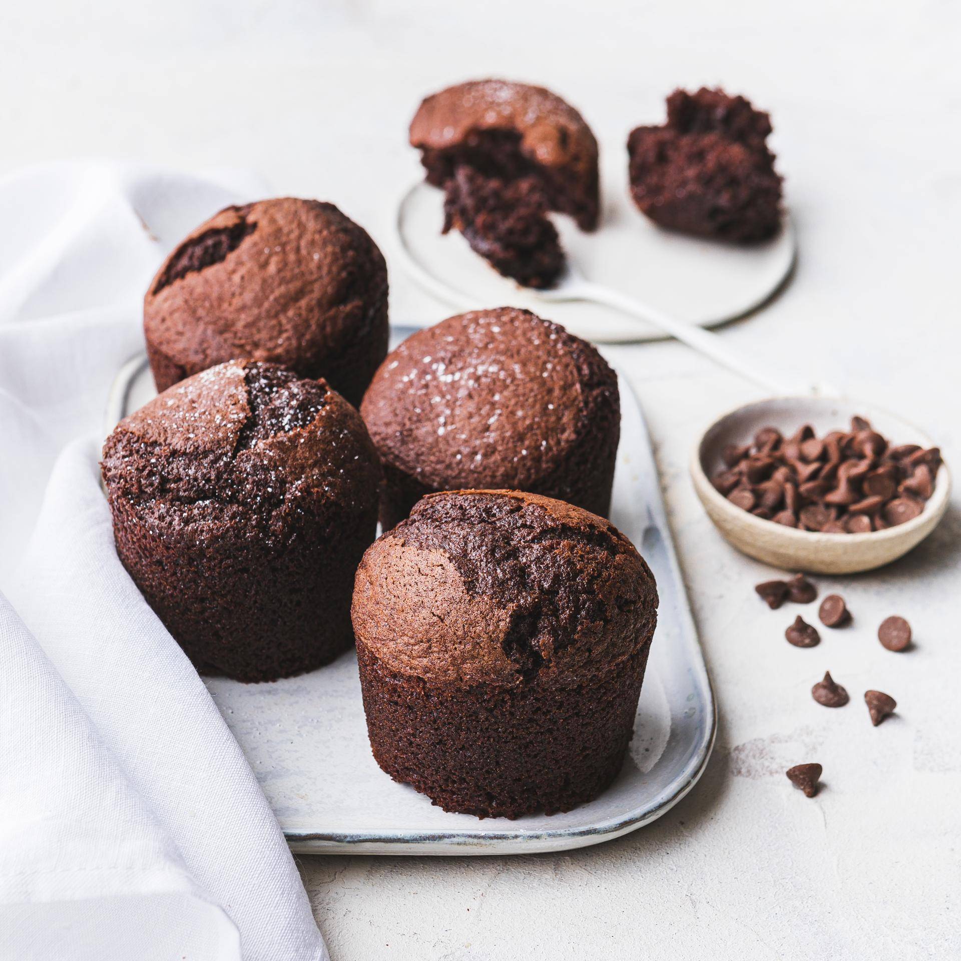 Muffins com pepitas de chocolate - Receita undefined | Moulinex