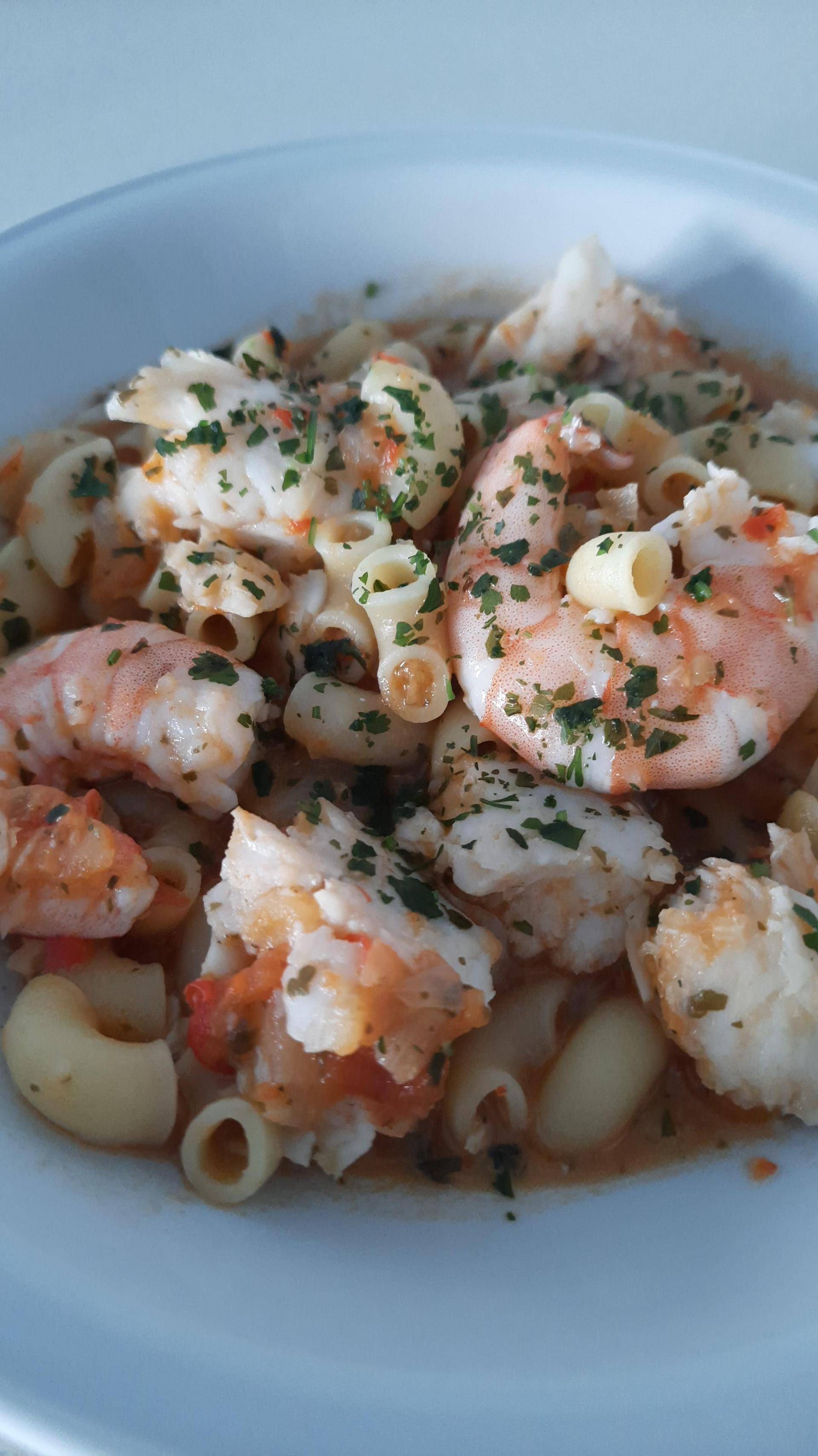 Massada de pescada e camarão - Receita Companion Connect XL | Moulinex