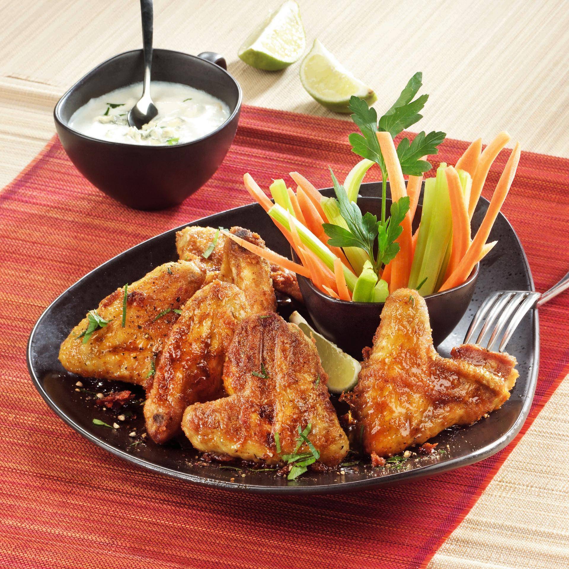 Asinhas de frango picantes grelhadas (Buffalo Wings) - Receita undefined | Moulinex
