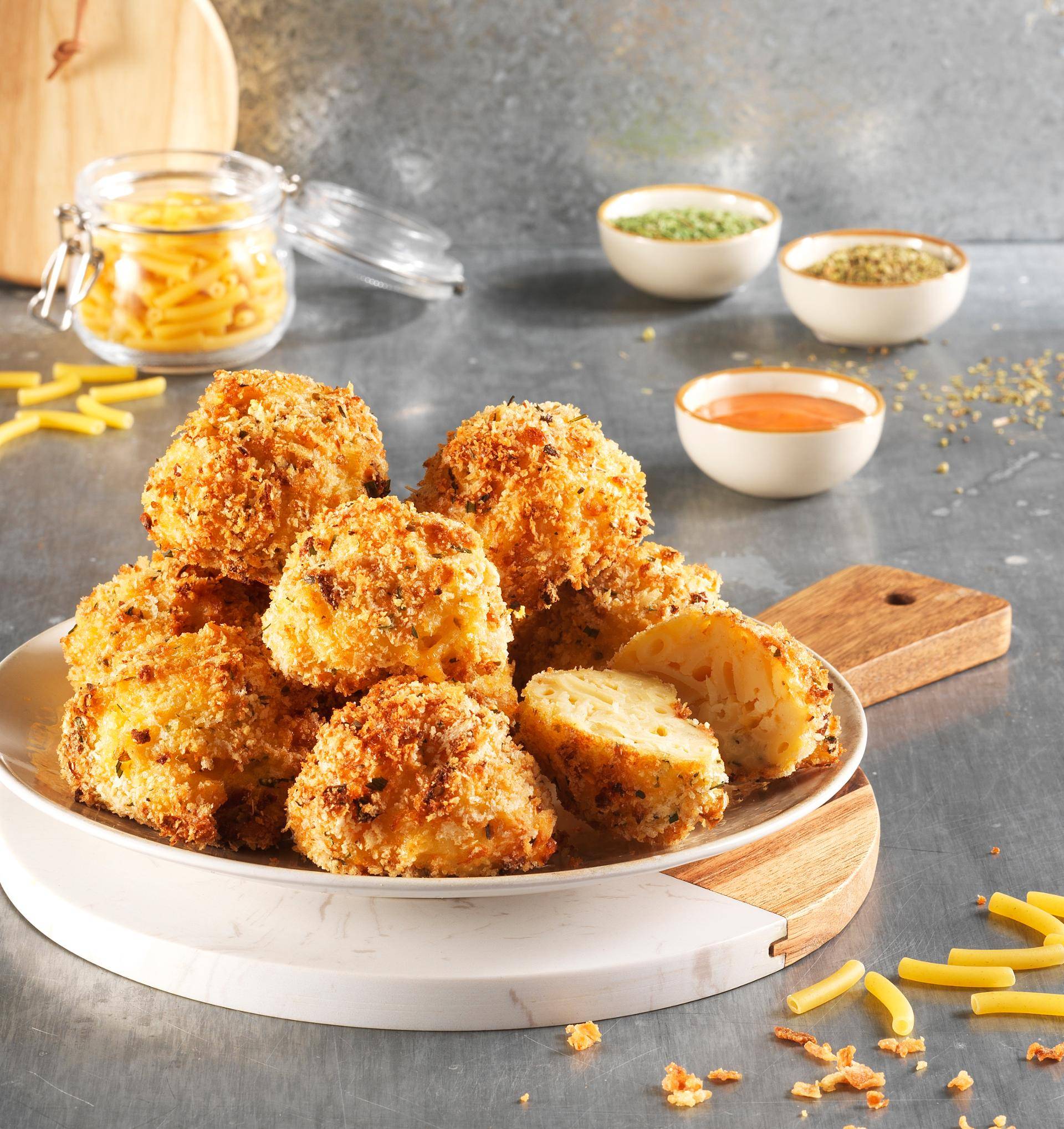 Bolinhas de macarrão com queijo cheddar - Receita undefined | Moulinex