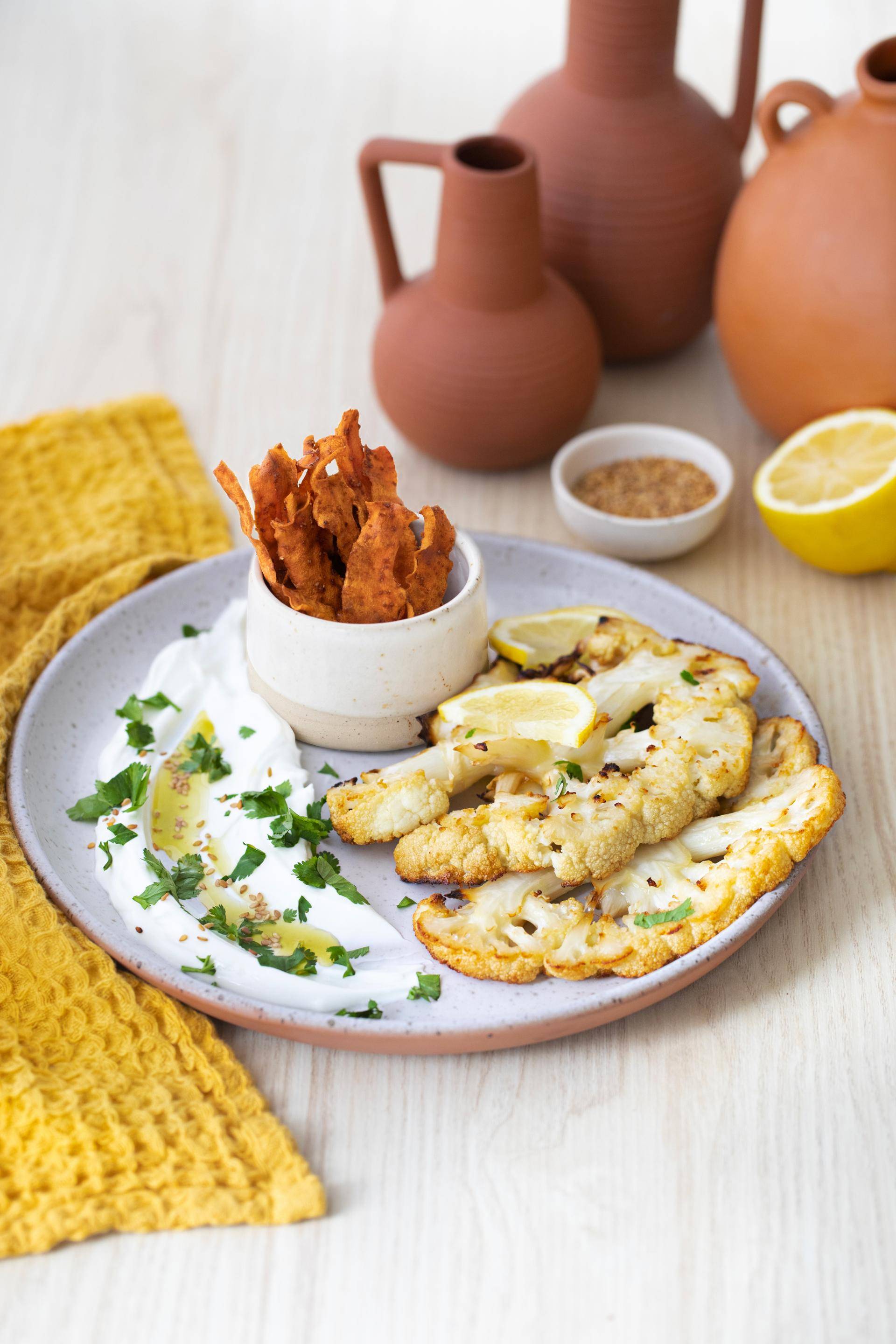 Couve-flor com tiras de cenoura - Receita EASY FRY & GRILL 2 in 1 XXL | Moulinex