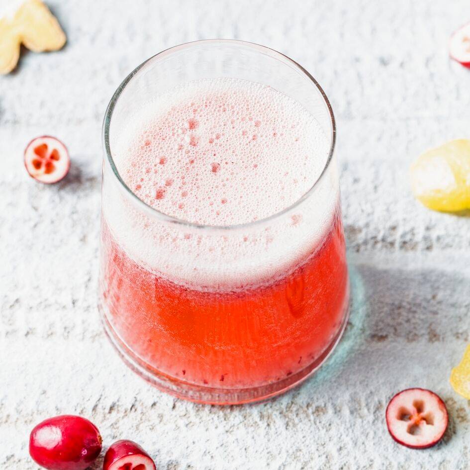 Cocktail de arando, limão e gengibre - Receita Perfectmix + | Moulinex