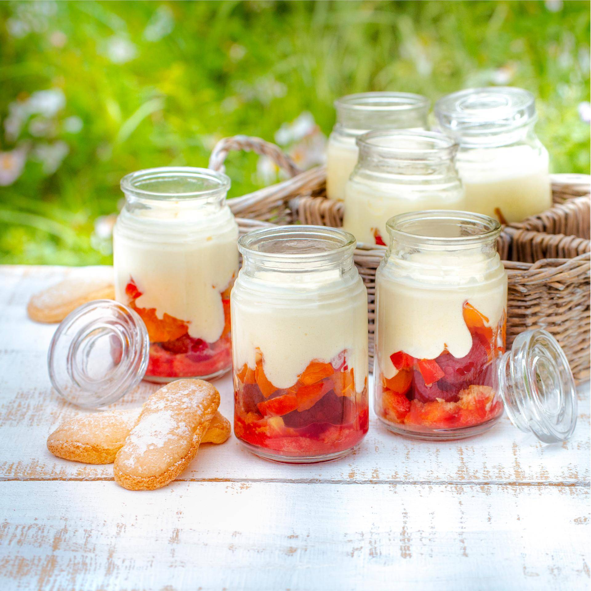 Tiramisu alperces framboeas, biscoitos caseiros - Receita Companion Connect | Moulinex