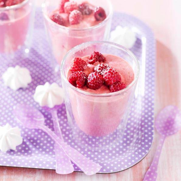 Gelado de iogurte com framboesas - Receita Companion | Moulinex
