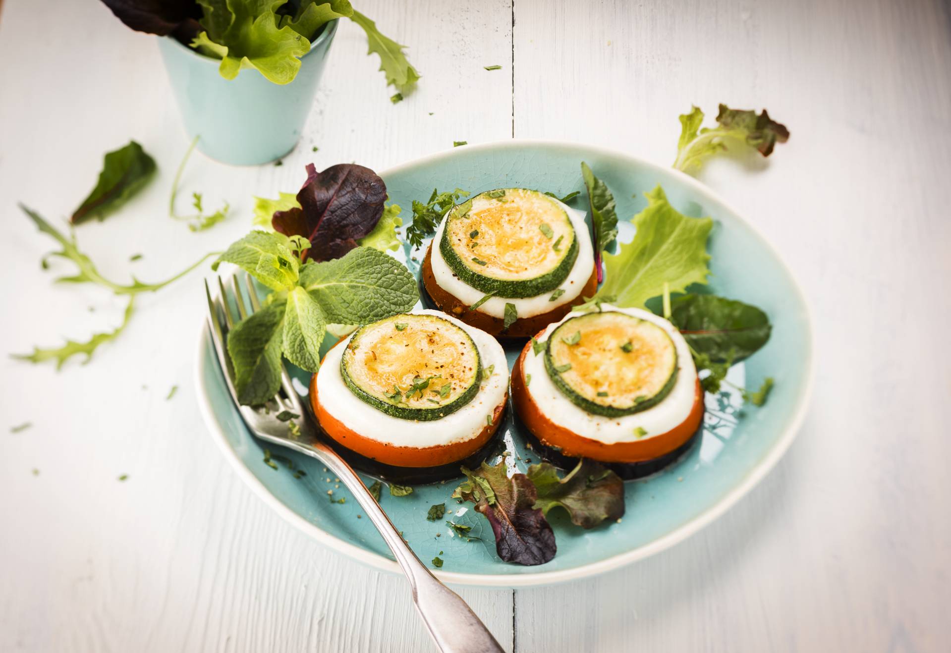 Tian de mozzarella & legumes - Receita Cookeo | Moulinex