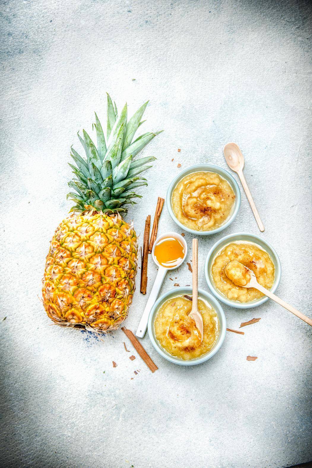 Compota de Ananás com Canela e Xarope de Agave - Receita Companion | Moulinex