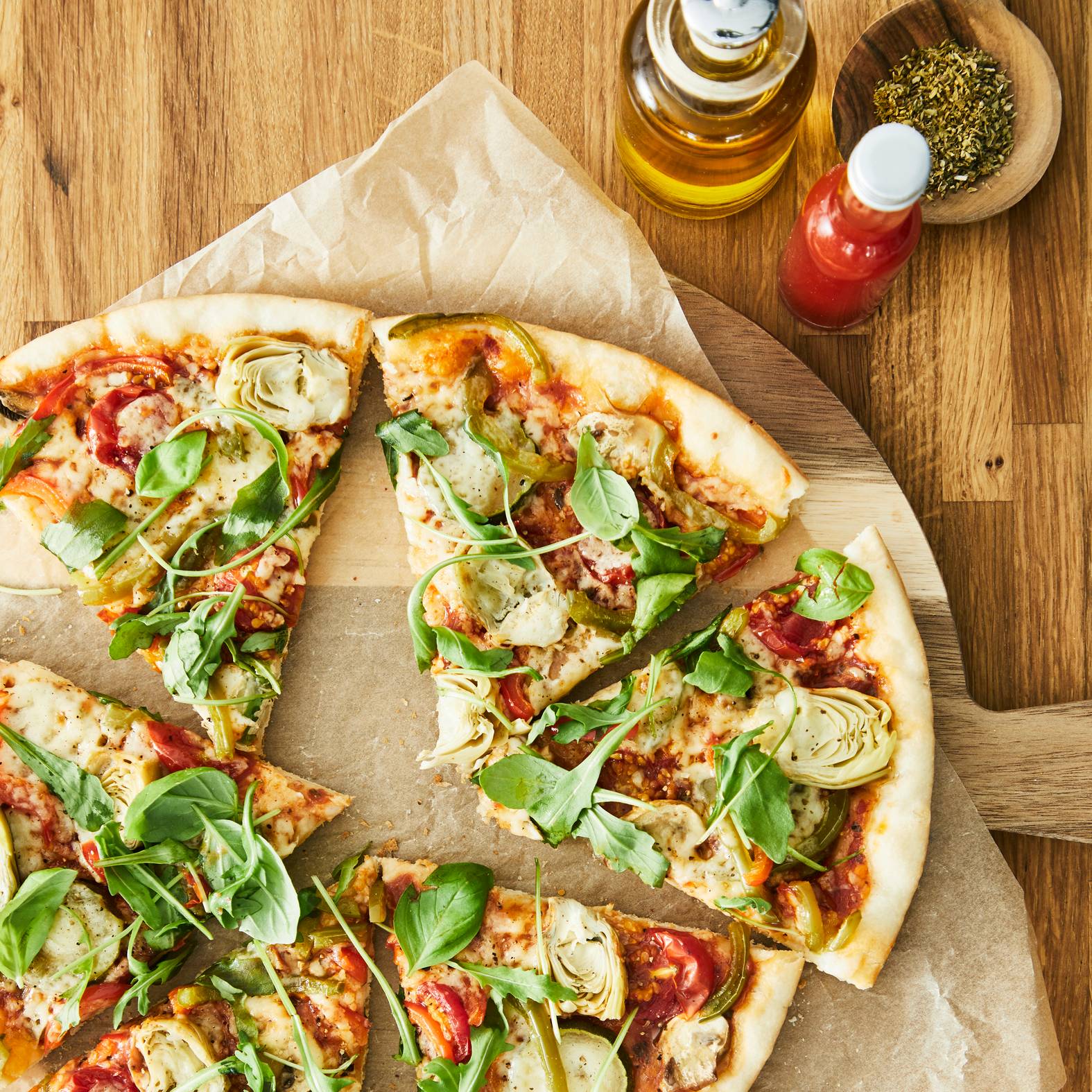Pizza vegetariana - Receita Easy Fry XL Surface | Moulinex