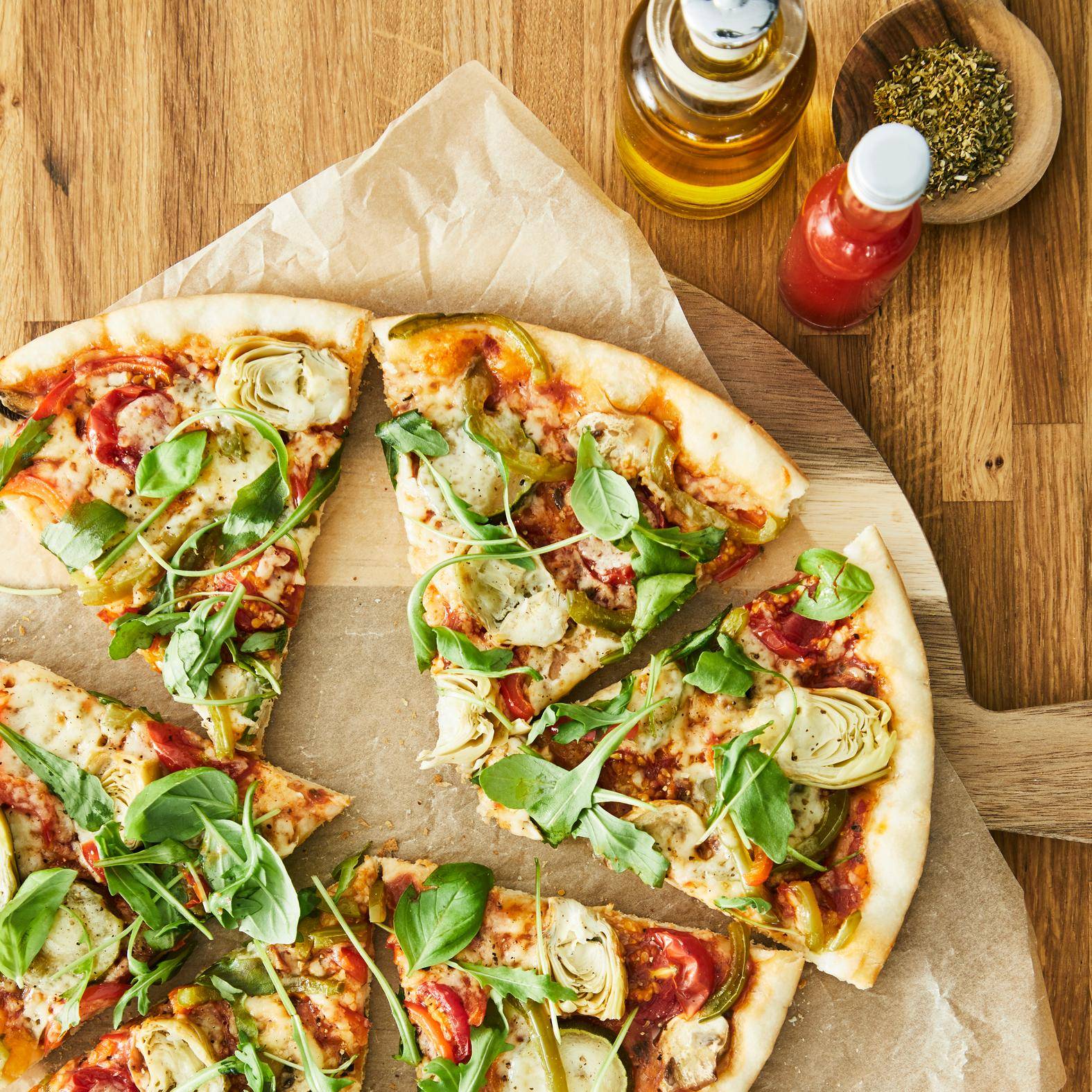 Pizza vegetariana - Receita Easy Fry XL Surface | Moulinex