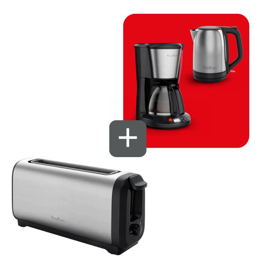 Promo Pack Pequeno almoço Subito: Torradeira + Jarro elétrico + Cafeteira de filtro