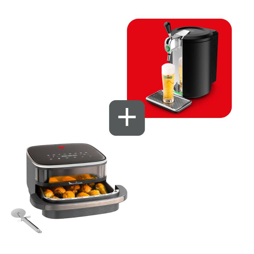 Promo Pack Freidora de Aire Easy Fry XL Surface + Tirador de cerveza KRUPS