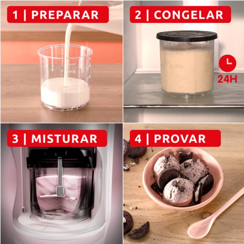 Promo Pack Máquina de Gelados Dolci + Varinha Quickchef 3 em 1