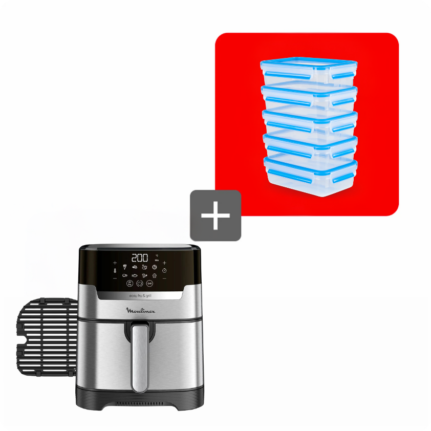 Pack Easy Fry Inox + caixas herméticas