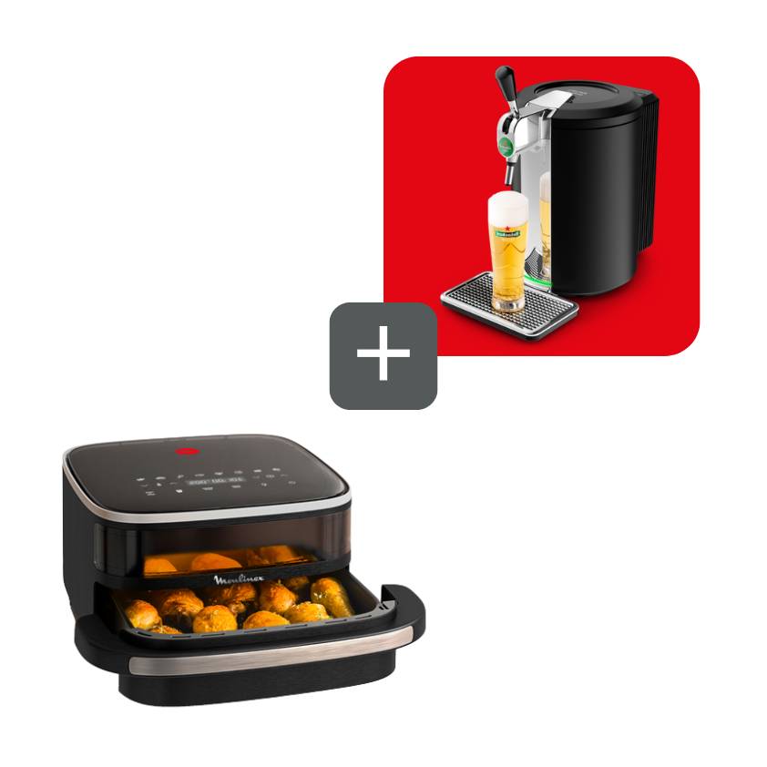 Promo Pack Freidora de Aire Easy Fry XL Surface + Tirador de cerveza KRUPS